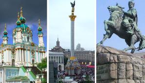 Wspólna wizyta ministrów spraw zagranicznych Polski i Wielkiej Brytanii w Kijowie na Ukrainie 