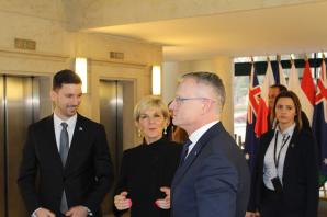 Spotkanie szefów dyplomacji państw Grupy Wyszehradzkiej i Australii w Budapeszcie