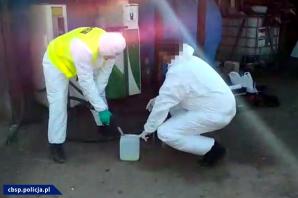 CBŚP przy współpracy KAS uderzyło z ogromną siłą w rynek nielegalnego obrotu paliwami