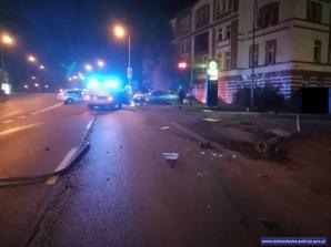 [VIDEO] Nie zatrzymał się do kontroli, jechał na zakazie i spowodował kolizję z radiowozem