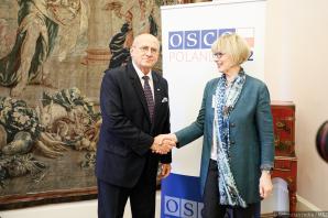 Przewodniczący Organizacji Bezpieczeństwa i Współpracy w Europie Zbigniew Rau wystąpił na Forum Ekonomiczno-Środowiskowym OBWE w Pradze