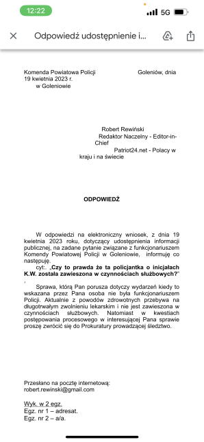   Adwokat Tomasz Kordus zgłoszony do Okręgowej Rady Adwokackiej w Szczecinie o ściganie za namowę do przyznania się do winy w zamian za obietnicę wyjścia z aresztu! Policjantka K. W. zgłoszona o ściganie za złożenie fałszywych zeznań!