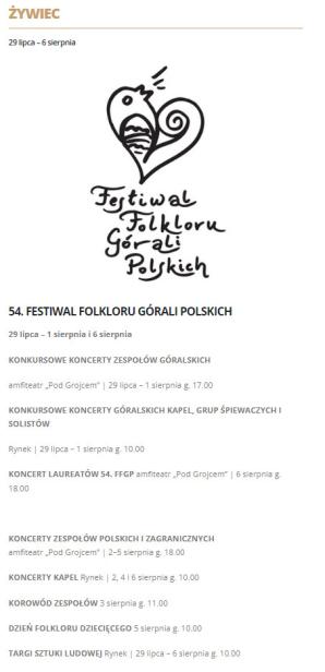 60. Tydzień Kultury Beskidzkiej – święto kultury ludowej