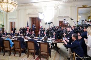 [VIDEO] Biały Dom. Spotkanie z Prezydentem USA  Andrzeja Dudy