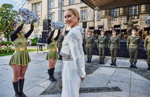 Występ żołnierzy Ośrodka Reprezentacyjnego Wojsk Obrony Terytorialnej