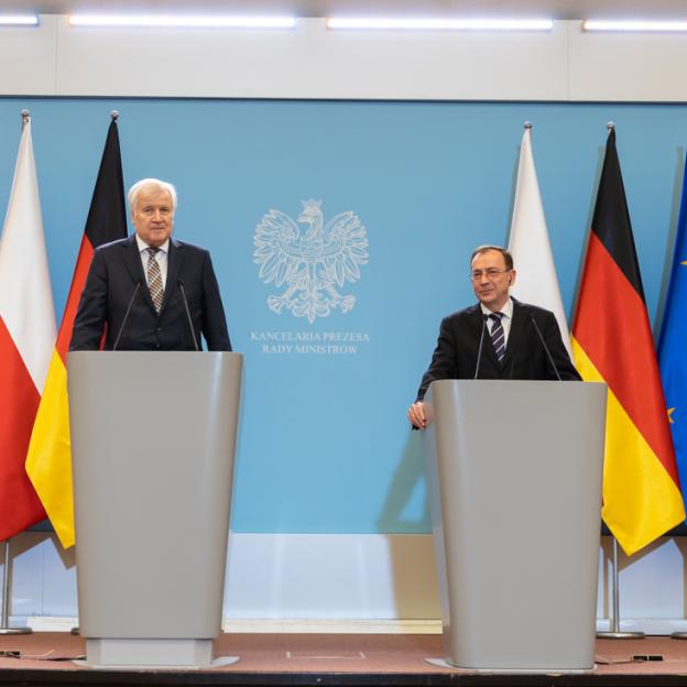 [VIDEO] Spotkanie ministrów spraw wewnętrznych Polski i Niemiec. Głównym tematem rozmów była aktualna sytuacja na granicy polsko-białoruskiej