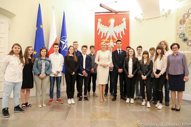 Wizyta w Pałacu Prezydenckim na zakończenie gimnazjum