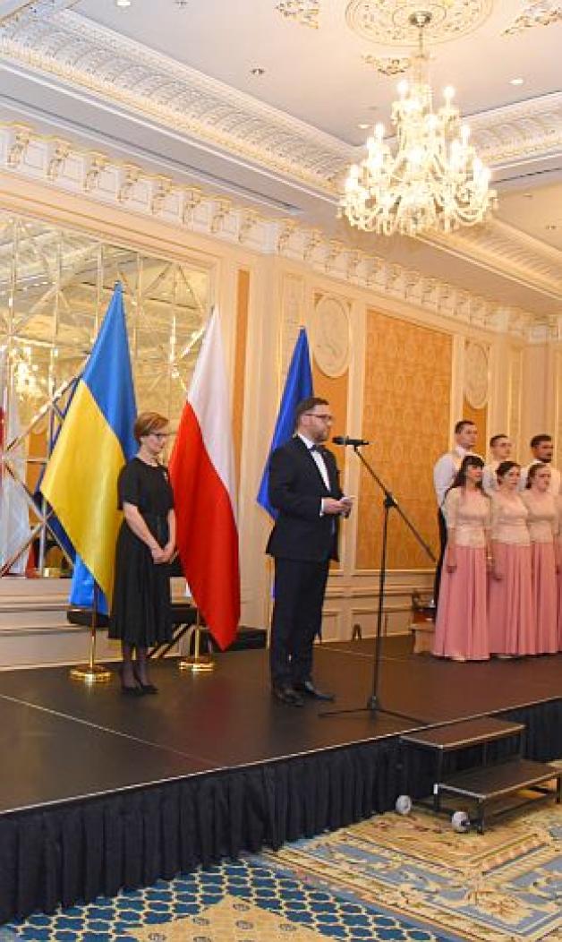 Kijów: Uroczyste przyjęcie z okazji Narodowego Święta Niepodległości
