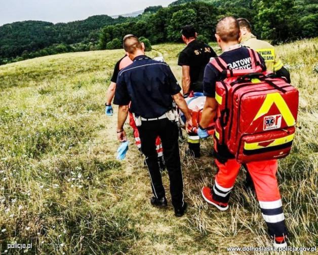 [VIDEO] Jaworscy policjanci pomogli w akcji ratowniczej