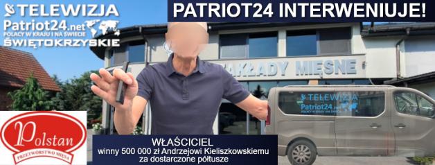 [VIDEO] PATRIOT24 INTERWENIUJE: Kolejna firma mięsna nie rozliczyła się z dostawcą! Zawiadomienie na policji w Końskich złożone!