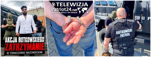 [VIDEO] Tomaszów Mazowiecki. Wspólne działania Biura Rutkowski i policji. Podejrzany zatrzymany